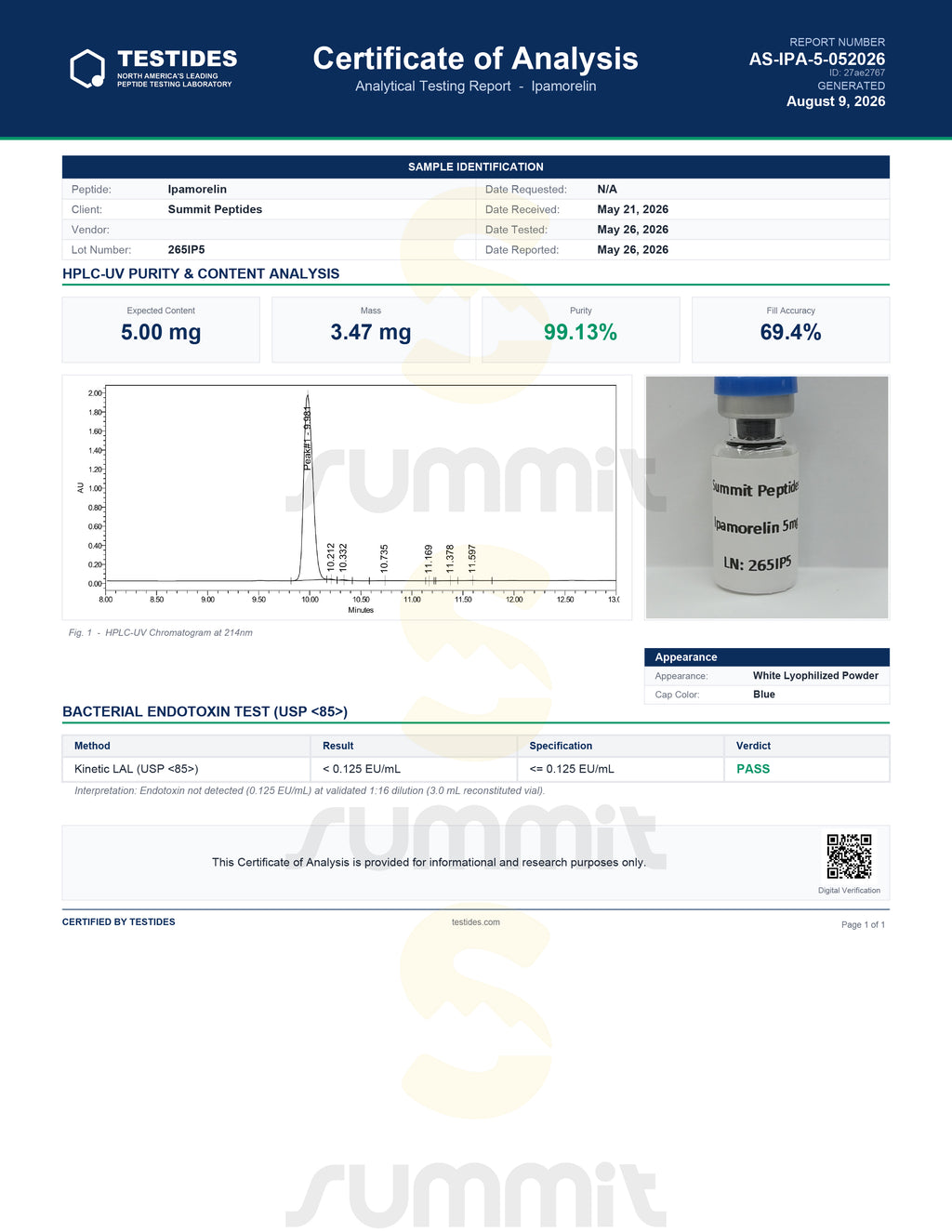 Ipamorelin 5mg